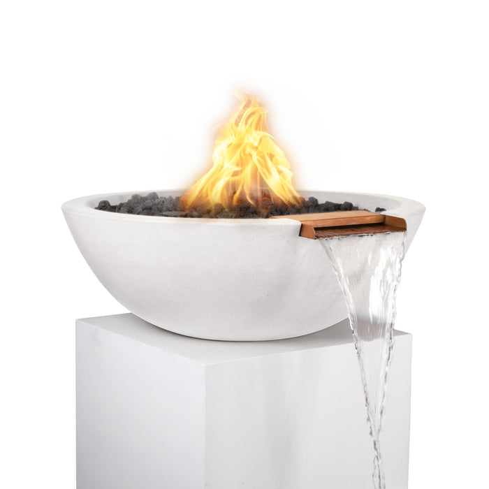 The Outdoor Plus - Sedona GFRC Concrete Round Fire and Water Bowl 27"