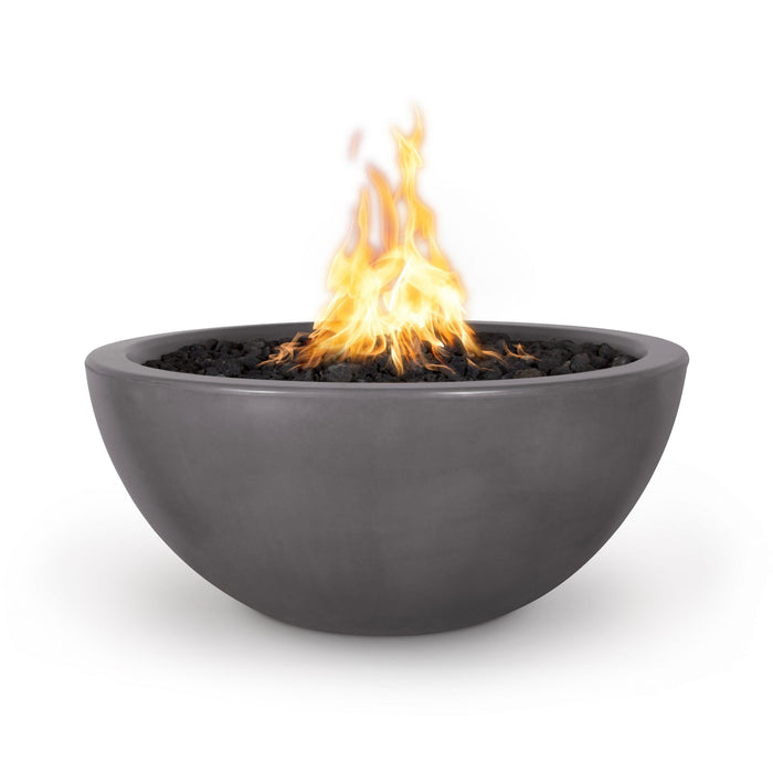 The Outdoor Plus Luna GFRC Concrete Round Fire Bowl 30" - Top-Quality Pool Fire Bowls