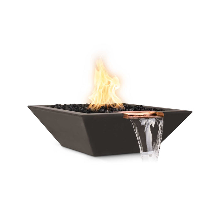 The Outdoor Plus - Maya GFRC Concrete Square Fire & Water Bowl 30"