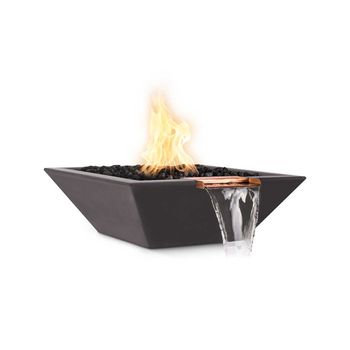 The Outdoor Plus - Maya GFRC Concrete Square Fire & Water Bowl 30"