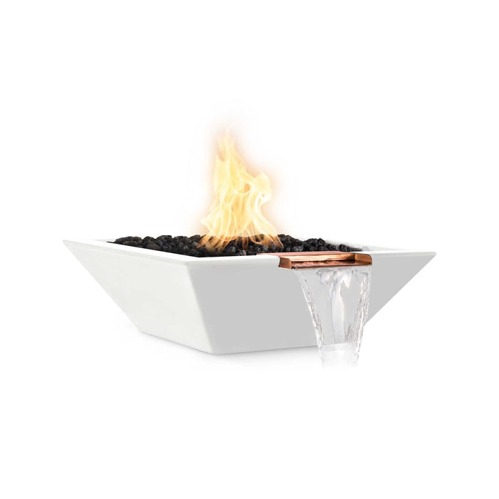 The Outdoor Plus - Maya GFRC Concrete Square Fire & Water Bowl 30"