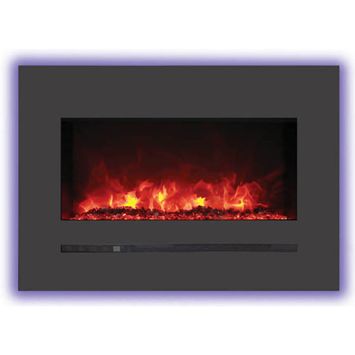 Sierra Flame 88" Linear Wall Mount Electric Fireplace WM-FML-88-9623-STL