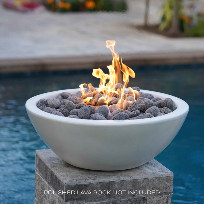 The Outdoor Plus - Sedona GFRC Concrete Round Fire Bowl 33"