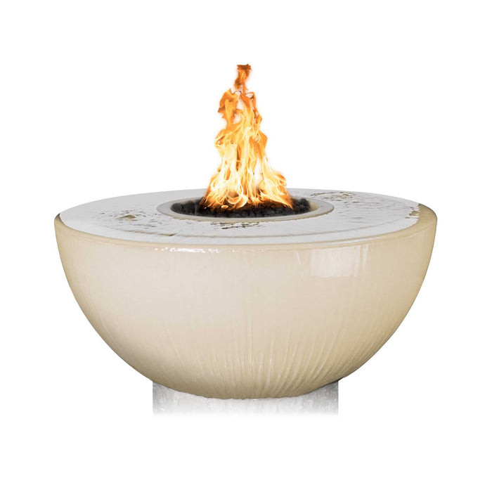 The Outdoor Plus - Sedona GFRC 360 Degree Spill Round Fire and Water Bowl 38"