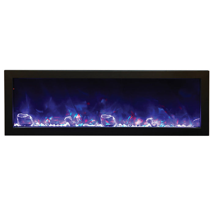 Amantii 40" Panorama Slim BI-40-SLIM-OD Linear Indoor Outdoor Electric Fireplace