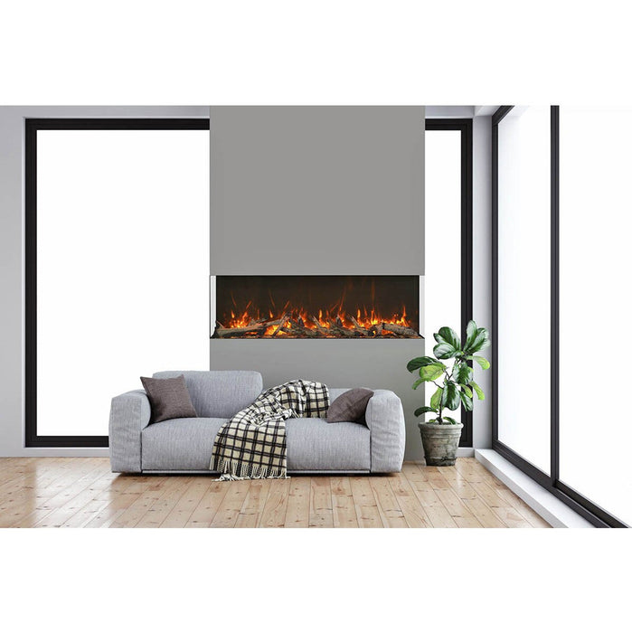 Amantii 88" Tru-View XL XT Indoor Outdoor 3 Sided Electric Fireplace