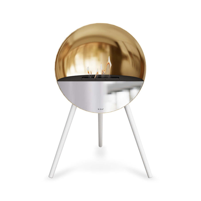 Le Feu Eye Bioethanol Fireplace - Chromed Rose Gold