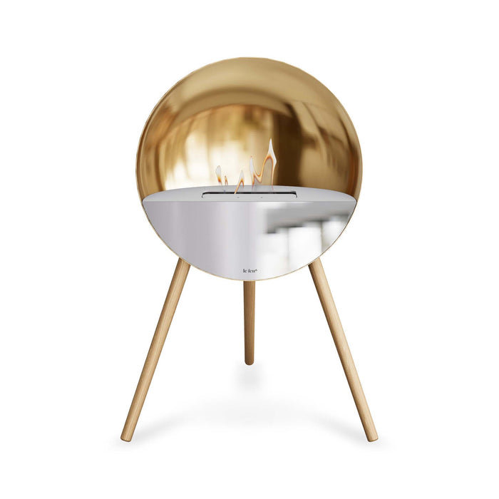 Le Feu Eye Bioethanol Fireplace - Chromed Rose Gold