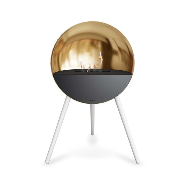 Le Feu Eye Bioethanol Fireplace - Chromed Rose Gold