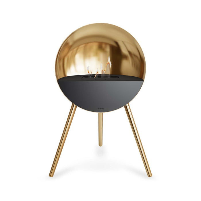 Le Feu Eye Bioethanol Fireplace - Chromed Rose Gold