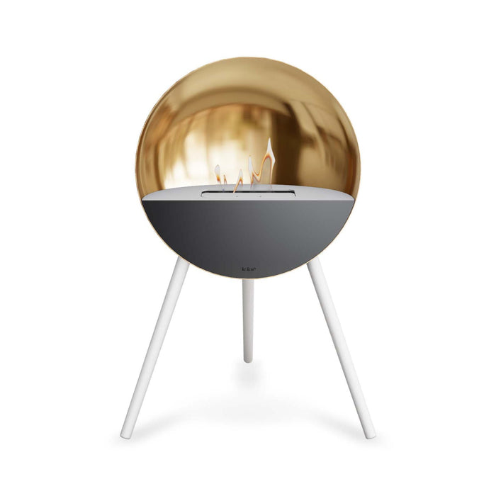 Le Feu Eye Bioethanol Fireplace - Chromed Rose Gold