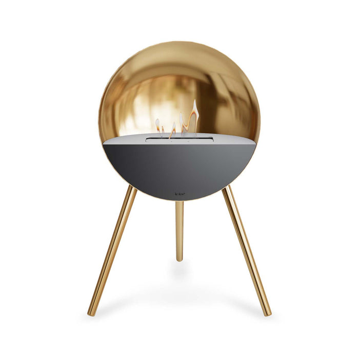 Le Feu Eye Bioethanol Fireplace - Chromed Rose Gold