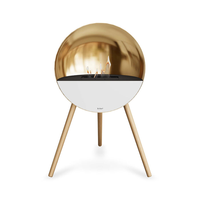 Le Feu Eye Bioethanol Fireplace - Chromed Rose Gold