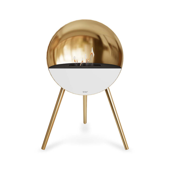 Le Feu Eye Bioethanol Fireplace - Chromed Rose Gold