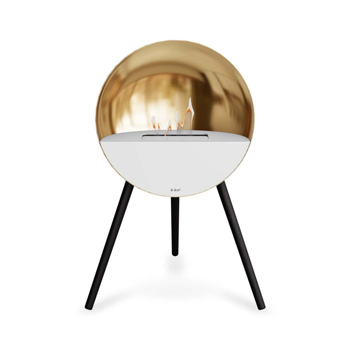 Le Feu Eye Bioethanol Fireplace - Chromed Rose Gold