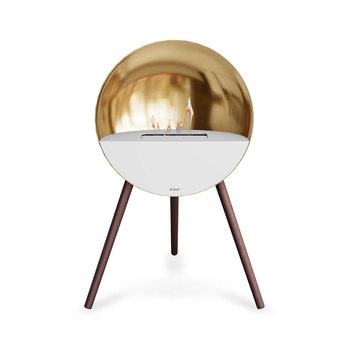 Le Feu Eye Bioethanol Fireplace - Chromed Rose Gold