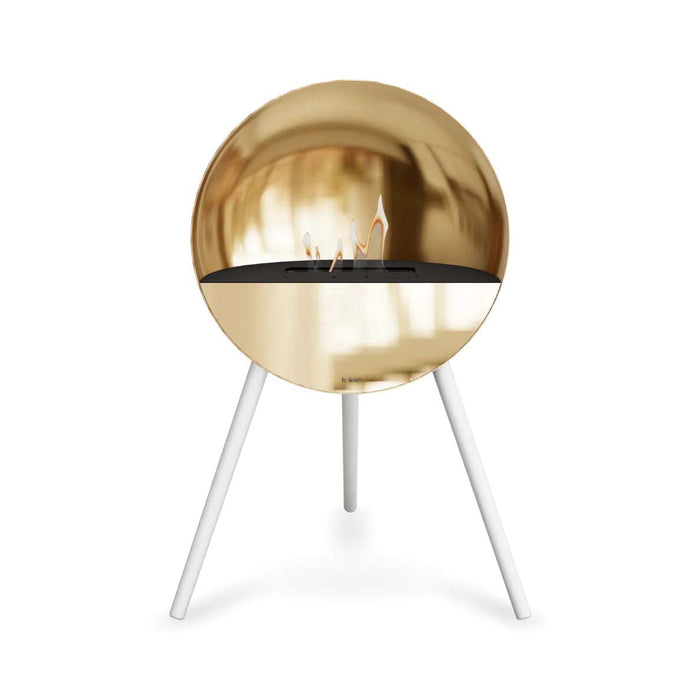 Le Feu Eye Bioethanol Fireplace - Chromed Rose Gold