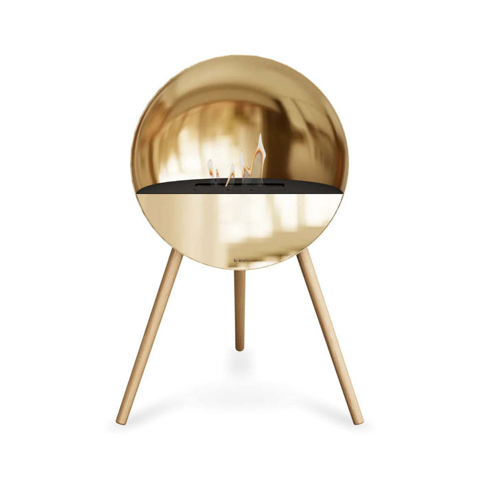 Le Feu Eye Bioethanol Fireplace - Chromed Rose Gold