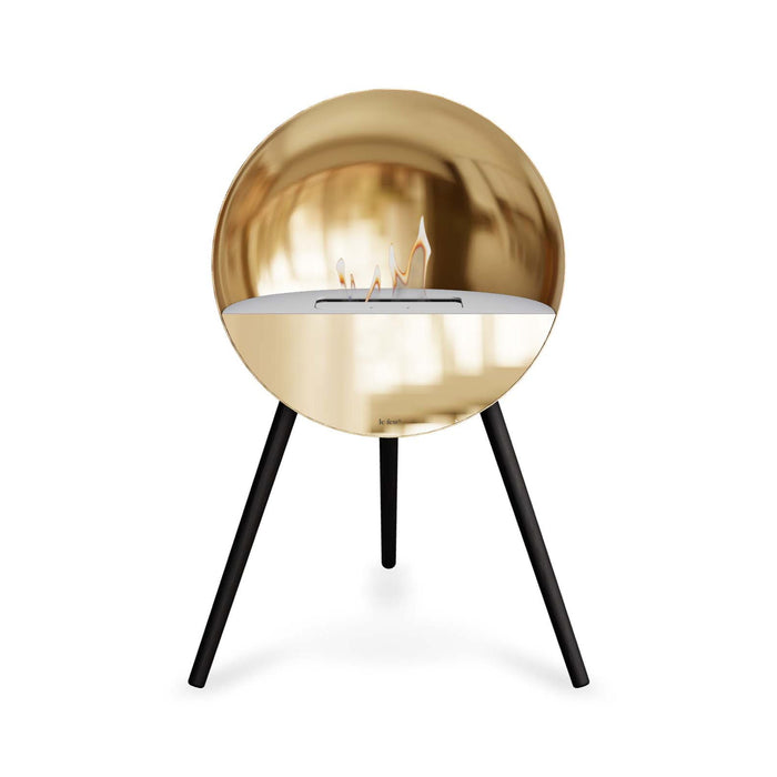 Le Feu Eye Bioethanol Fireplace - Chromed Rose Gold