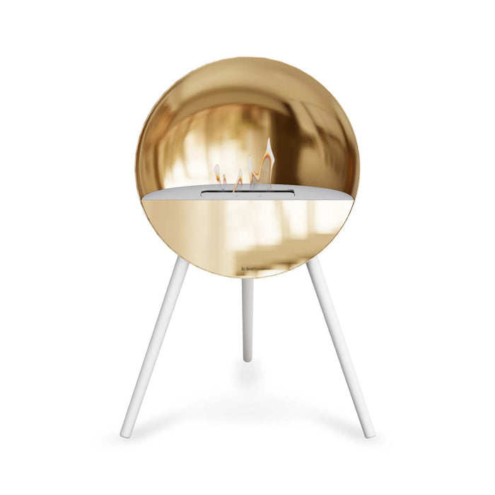 Le Feu Eye Bioethanol Fireplace - Chromed Rose Gold