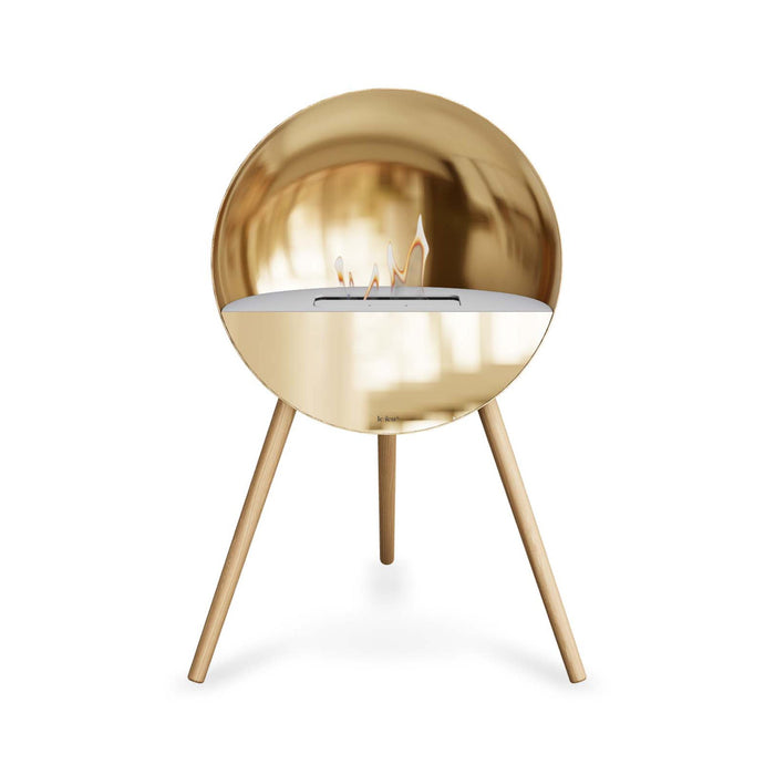 Le Feu Eye Bioethanol Fireplace - Chromed Rose Gold