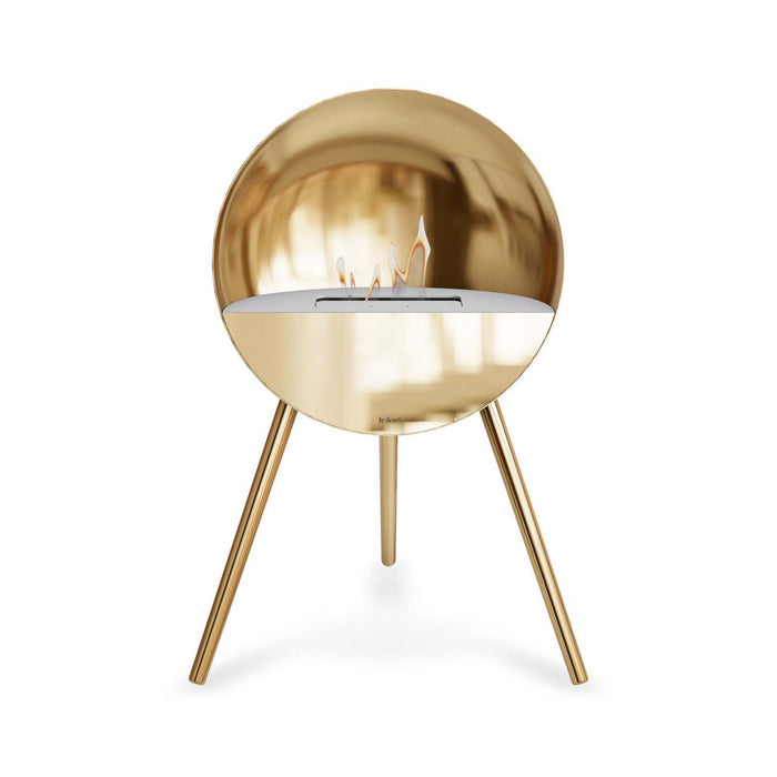 Le Feu Eye Bioethanol Fireplace - Chromed Rose Gold