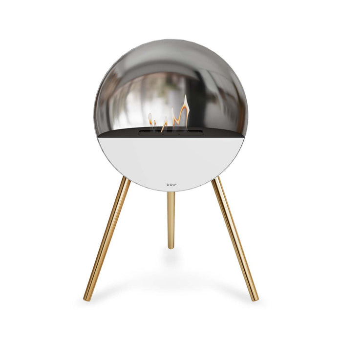 Le Feu Eye Bioethanol Fireplace - Silver