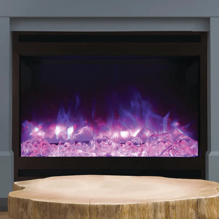 Amantii 31" Zero Clearance ZECL-31-3228-STL Built-in Electric Fireplace