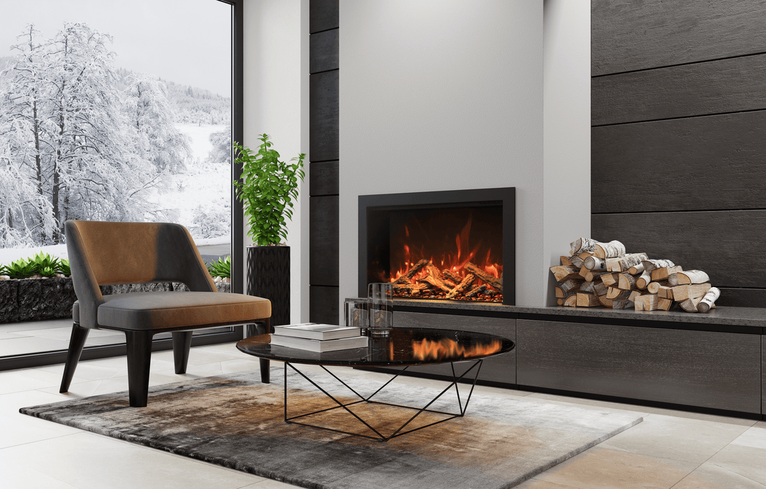 Amantii 33" Traditional Extra slim Modern Smart Electric Fireplace