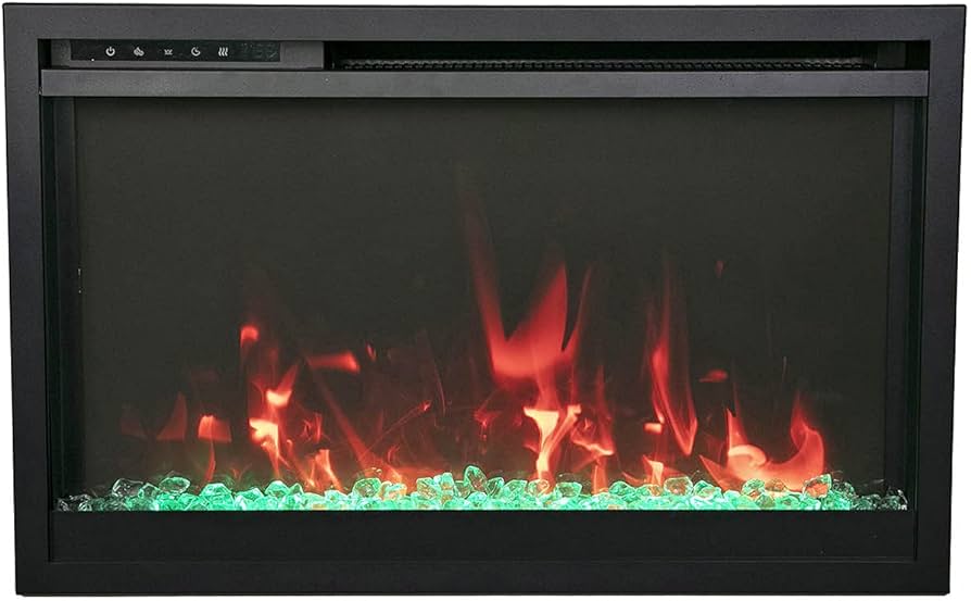 Amantii 33" Traditional Extra slim Modern Smart Electric Fireplace