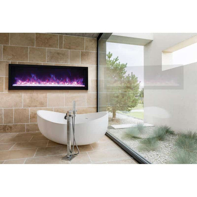 Amantii 60" Panorama Extra Slim Smart Indoor Outdoor Linear Electric Fireplace