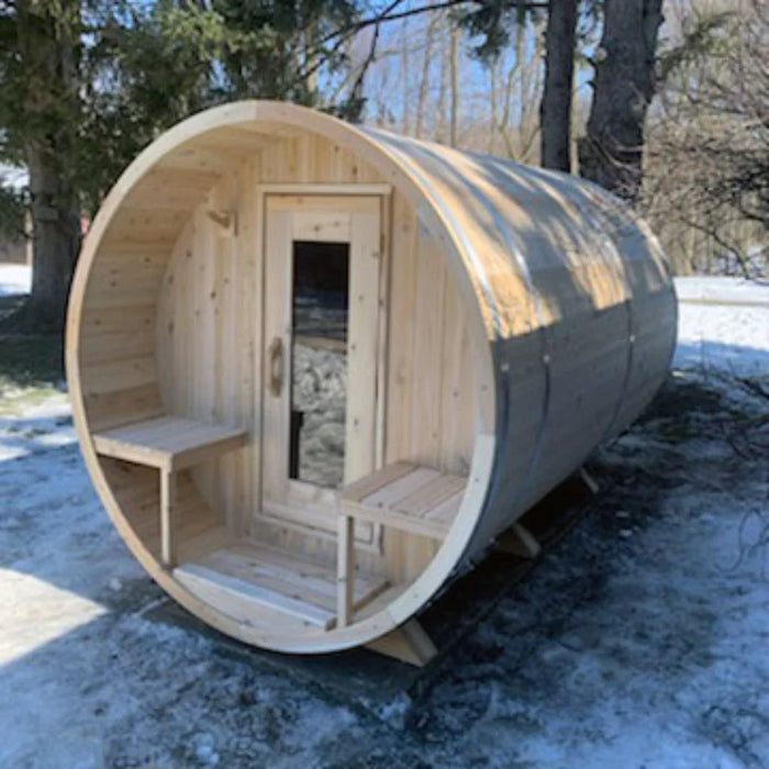 Dundalk LeisureCraft | CT Serenity 4 Person Outdoor Barrel Sauna