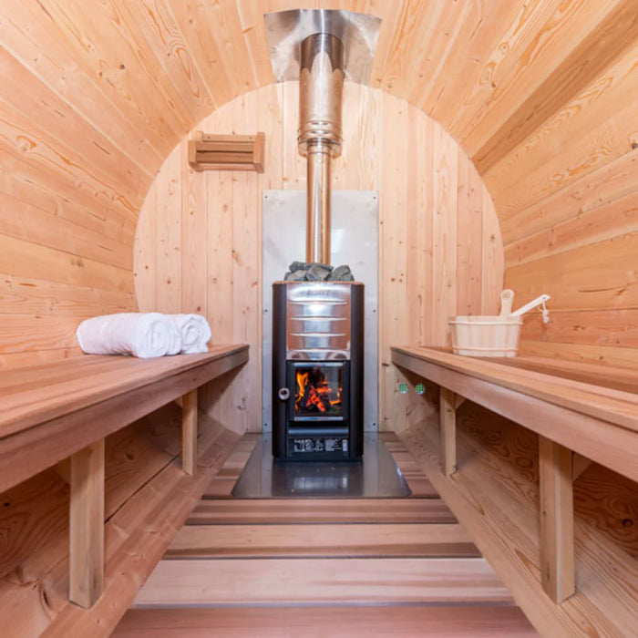 Dundalk LeisureCraft | CT Serenity 4 Person Outdoor Barrel Sauna