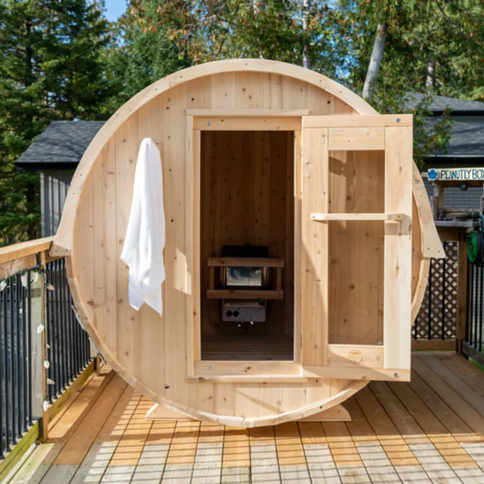 Dundalk LeisureCraft | CT Harmony 4 Person Outdoor Barrel Sauna