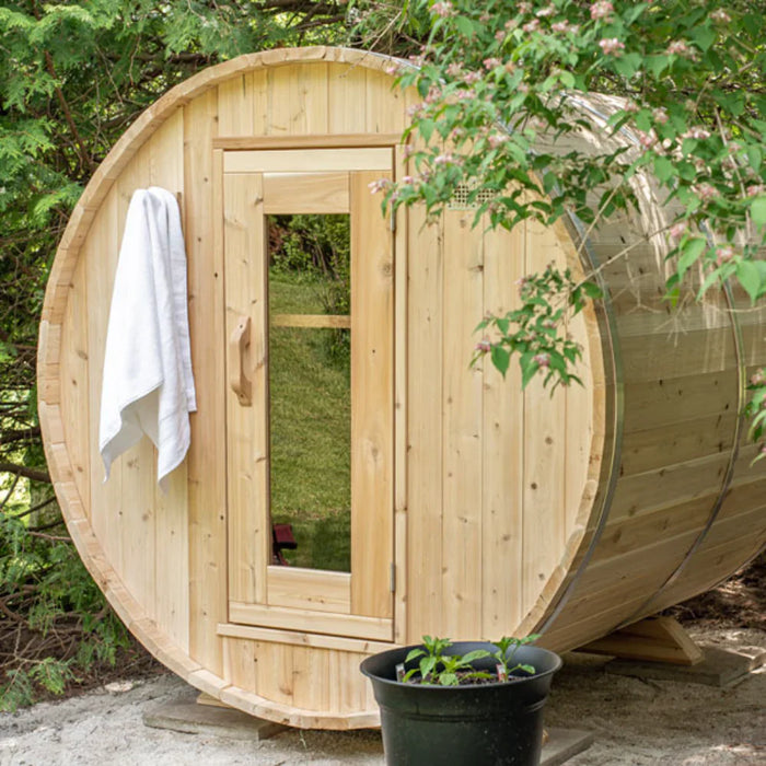 Dundalk LeisureCraft | CT Harmony 4 Person Outdoor Barrel Sauna