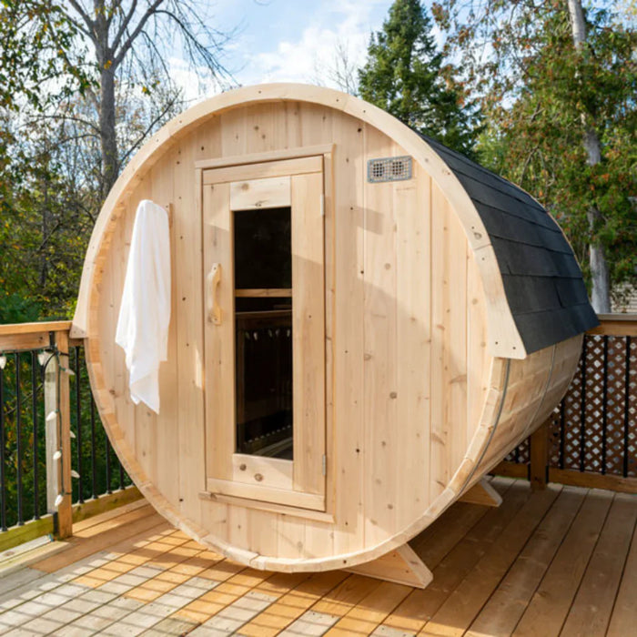 Dundalk LeisureCraft | CT Harmony 4 Person Outdoor Barrel Sauna