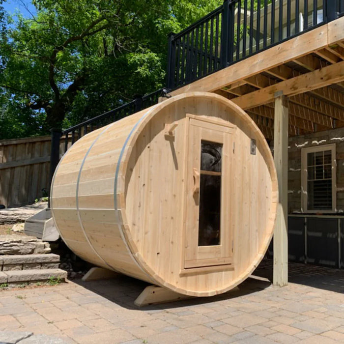 Dundalk LeisureCraft | CT Harmony 4 Person Outdoor Barrel Sauna