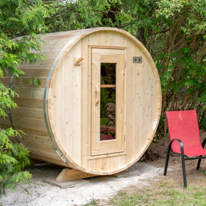 Dundalk LeisureCraft | CT Harmony 4 Person Outdoor Barrel Sauna