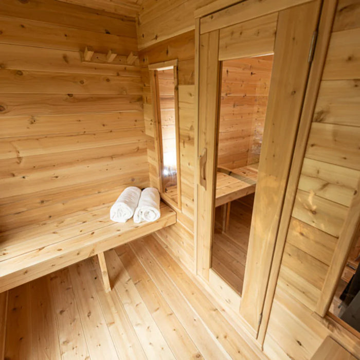 Dundalk LeisureCraft | Georgian Cabin 6 Person Outdoor Sauna With Change Room