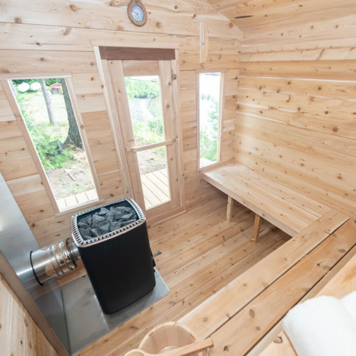 Dundalk LeisureCraft | CT Georgian 6 Person Cabin Outdoor Sauna