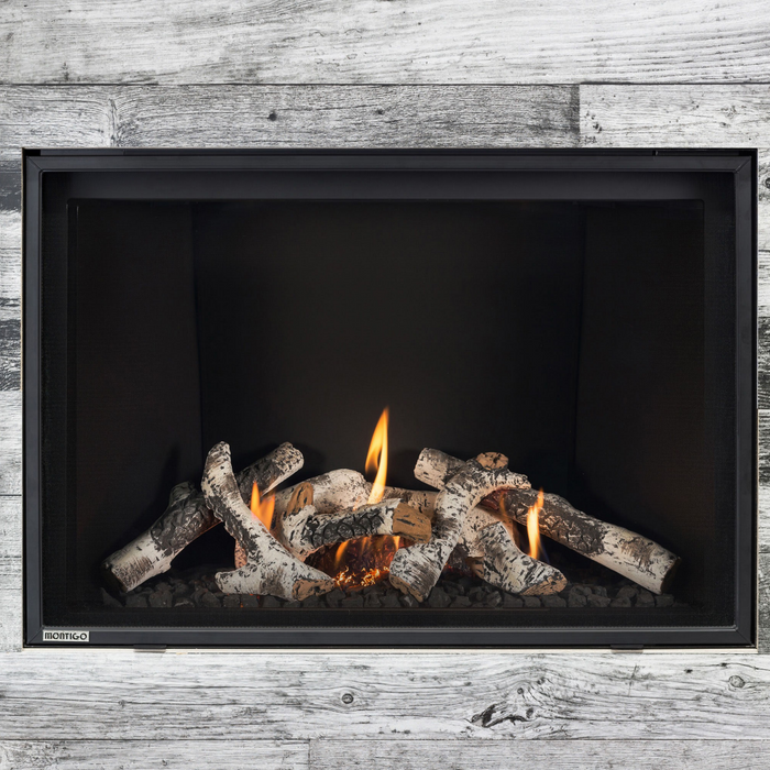 Montigo DelRay 38 Square Direct-Vent Gas Fireplace - DRSQ38NI