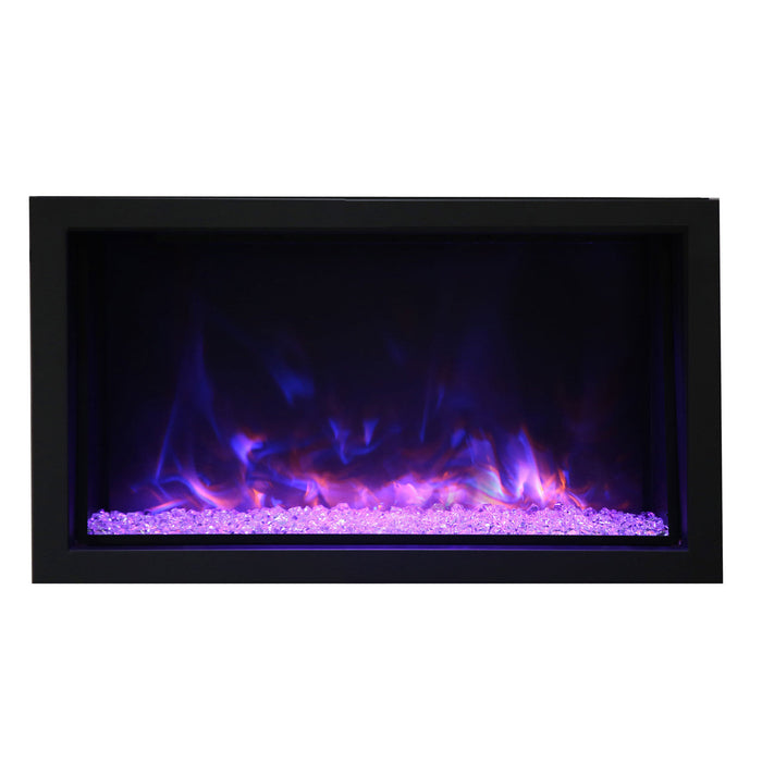 Amantii 40" Tru-View XL XT Indoor Outdoor 3 Sided Electric Fireplace