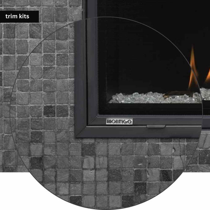 Montigo DelRay 46 Square Direct-Vent Gas Fireplace - DRSQ46NI