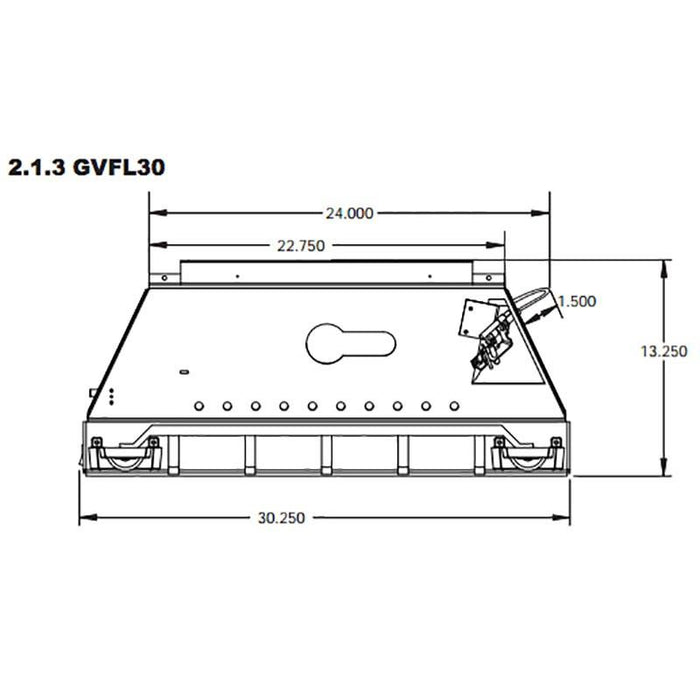 Napoleon Fiberglow 30 Inch Vent Free Gas Log Set with Burner - GVFL30