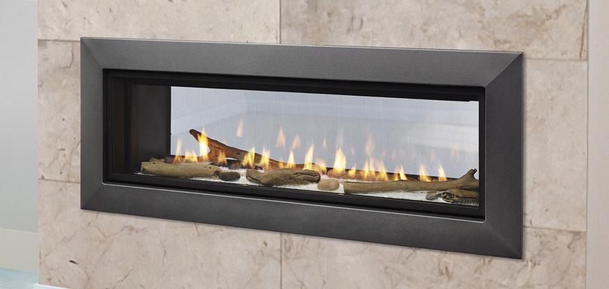 Majestic Echelon II 36 Inch See Through Linear Direct Vent Gas Fireplace - ECHEL36STIN-C