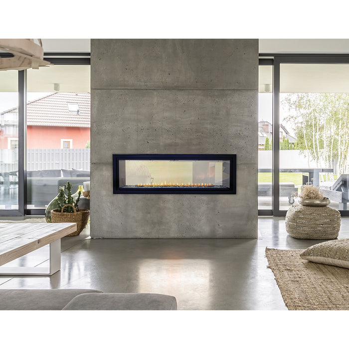 Empire Boulevard 48 Inch Direct Vent See Thru Linear Gas Fireplace - DVLL48SP90