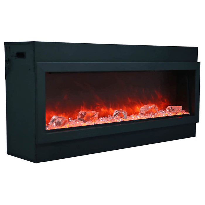 Amantii 60" Panorama Deep Extra Tall Indoor Outdoor Electric Fireplace