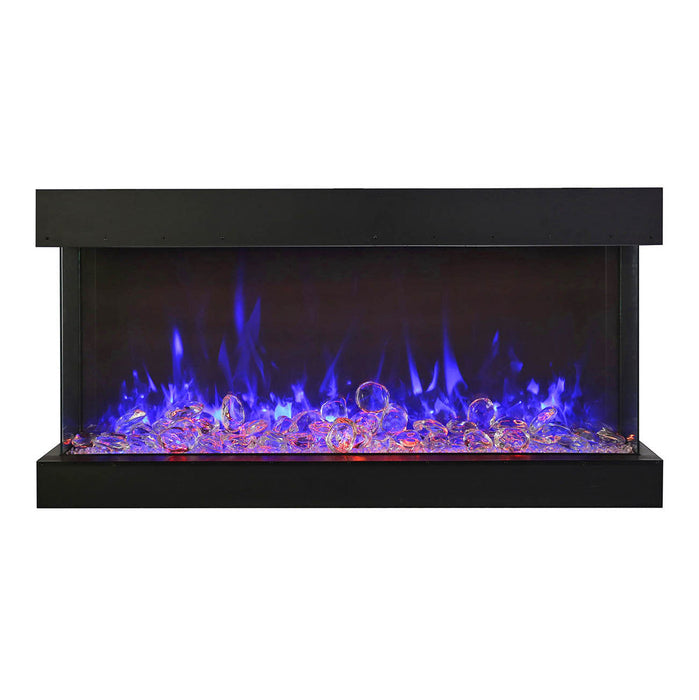 Amantii 88" Tru-View XL XT Indoor Outdoor 3 Sided Electric Fireplace