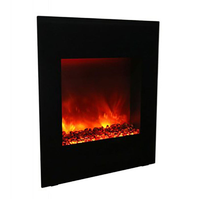 Amantii 24" WM-BI-2428-VLR-BG Zero Clearance Built-in Smart Corner Electric Fireplace