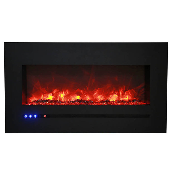 Sierra Flame 72" Linear Wall Mount Electric Fireplace WM-FML-72-7823-STL